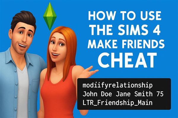 How to use the sims 4 make friends cheat